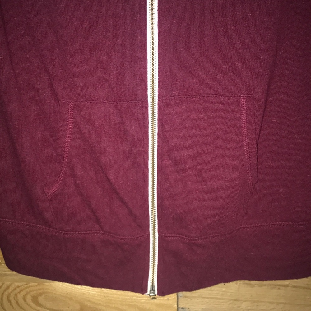Maroon Full-Length Zip-Up Jacket - Picture 4 of 6